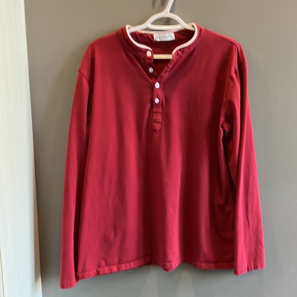 Kuyigo Men’s Red & White Long Sleeve Shirt Size XL - Picture 12 of 13